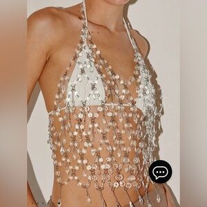 Peppermayo Beaded Vest Top